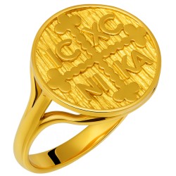 Χρυσό κωνσταντινάτο δαχτυλίδι Κ14